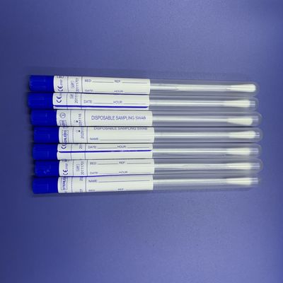 Tamponi di cotone medici lunghi ISO13485, tampone nasale medico per la prova del virus
