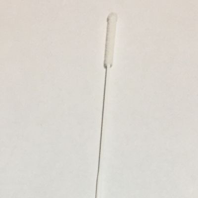 Tampone di cotone medico sterile eliminabile, tampone bianco del naso della prova di PCR